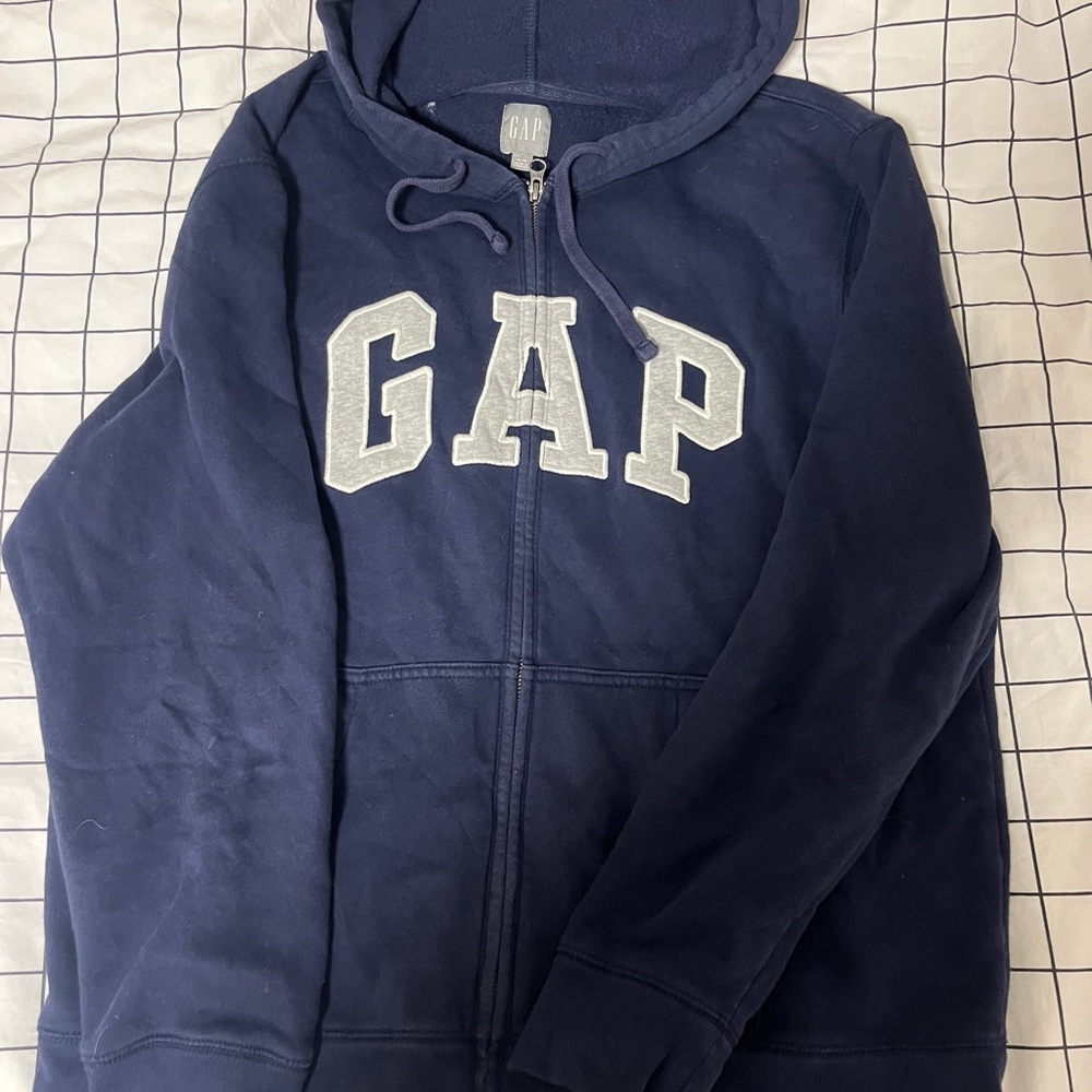 GAP Men’s Navy Zip Up XL
